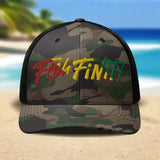 Fish Finity Rasta Trucker Hat