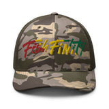 Fish Finity Rasta Trucker Hat
