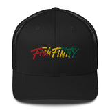 Fish Finity Rasta Trucker Hat