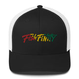 Fish Finity Rasta Trucker Hat