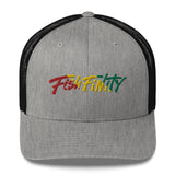 Fish Finity Rasta Trucker Hat