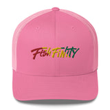 Fish Finity Rasta Trucker Hat