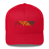 Fish Finity Rasta Trucker Hat