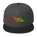 Fish Finity Rasta Snapback Hat