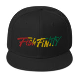 Fish Finity Rasta Snapback Hat