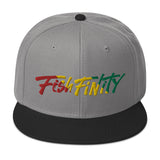 Fish Finity Rasta Snapback Hat