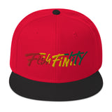 Fish Finity Rasta Snapback Hat