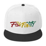 Fish Finity Rasta Snapback Hat
