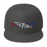 Fish Finity Patriot Edition Charcoal Gray Snapback Hat