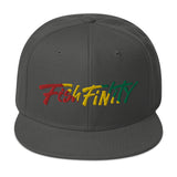 Fish Finity Rasta Snapback Hat