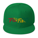 Fish Finity Rasta Snapback Hat