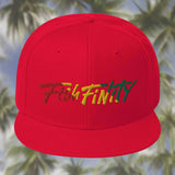 Fish Finity Rasta Snapback Hat