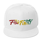 Fish Finity Rasta Snapback Hat