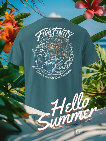 Fish Finity Live Free Or Die Fishing Shirts!