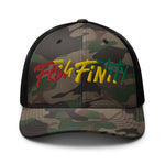 Fish Finity Island Edition Camouflage Trucker Hat