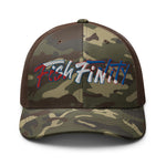Fish Finity Patriot Edition Camouflage Trucker Hat