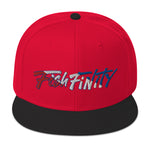 Fish Finity Patriot Edition Black/Red/Red Snapback Hat