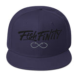 Fish Finity Infinity Hook Black Edition Snapback Hat